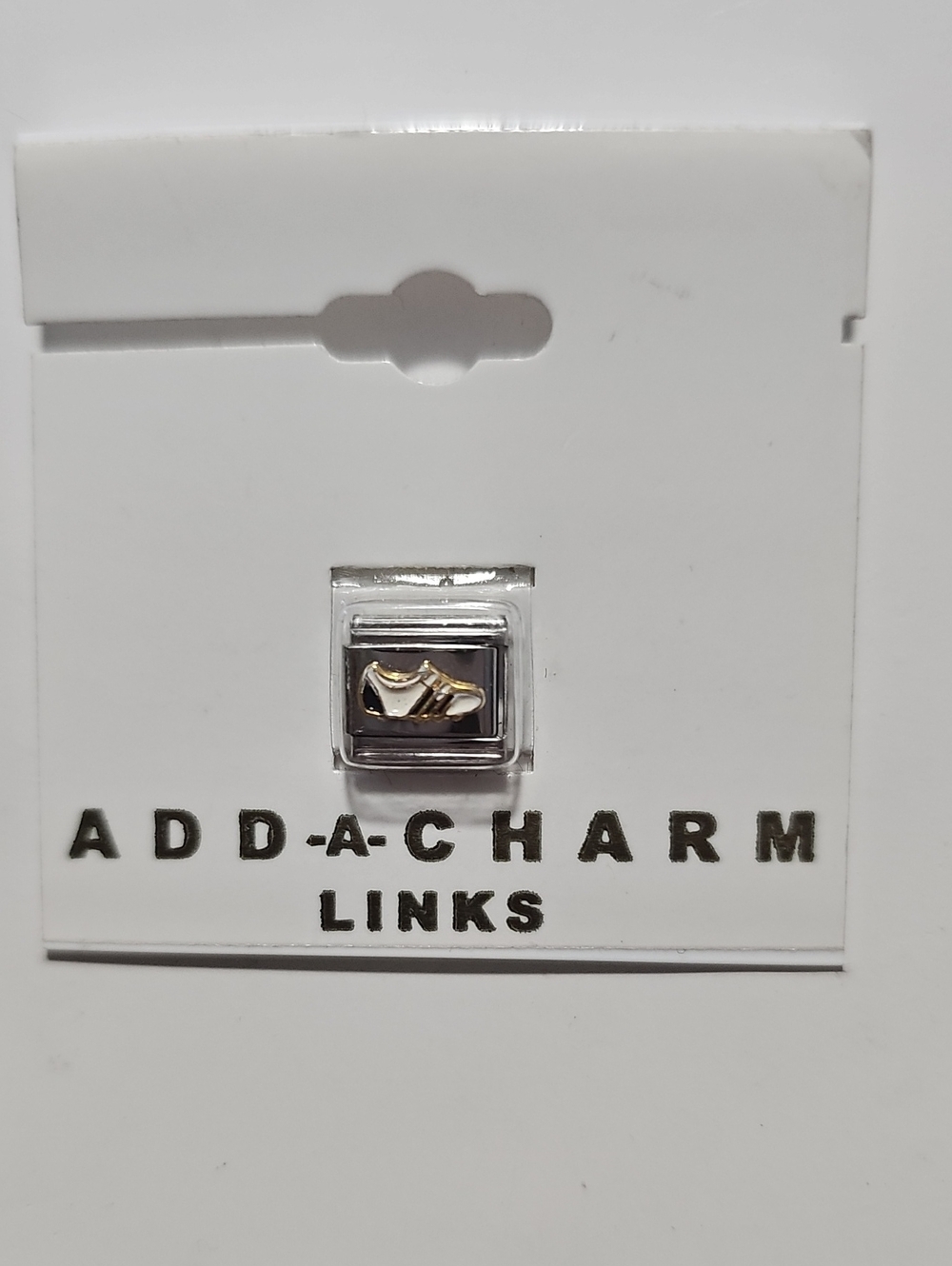 Add-A-Charm Links Women’s Gold and Silver Shoe Charm